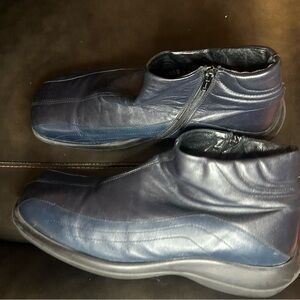 Men's Bacco Bucci Two-toned Blue Leather Shoes